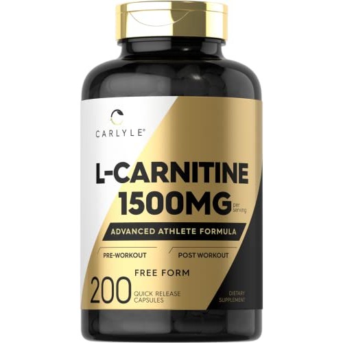 Carlyle L Carnitine 1500mg | 200 Capsules | Advanced Athlete Form...