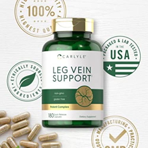 Carlyle Leg Vein Supplement | 180 Capsules | Supports Healthy Vei...