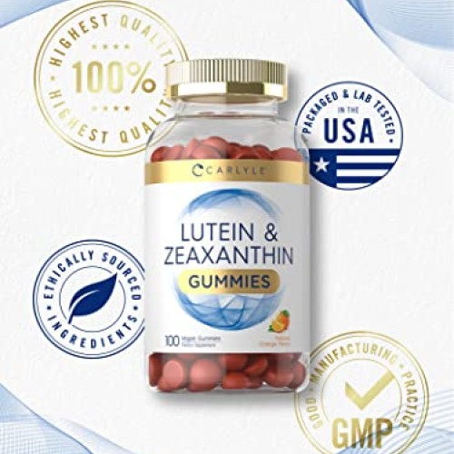 Carlyle Lutein and Zeaxanthin Gummies | 20mg of Lutein Supplement...