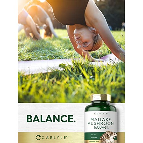 Carlyle Maitake Mushroom Capsules | 1600mg | 400 Count | Non-GMO ...