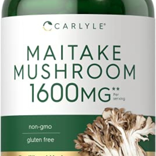 Carlyle Maitake Mushroom Capsules | 1600mg | 400 Count | Non-GMO ...