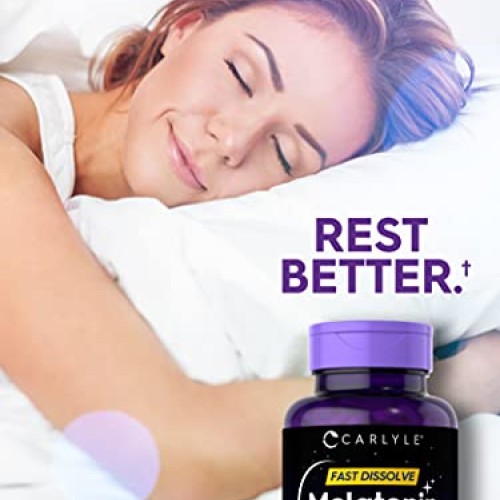 Carlyle Melatonin 12 mg Fast Dissolve 300 Tablets | Nighttime Sle...