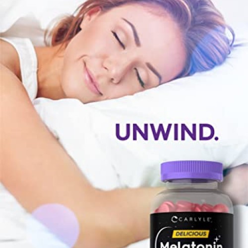 Carlyle Melatonin Gummies 12mg | 100 Count | Natural Berry Flavor...