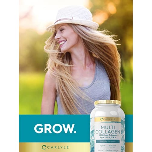 Carlyle Multi Collagen Powder 40 oz | 10000 mg | Type I, II, III,...