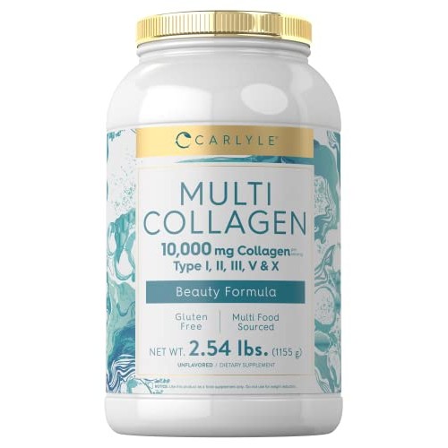 Carlyle Multi Collagen Powder 40 oz | 10000 mg | Type I, II, III,...