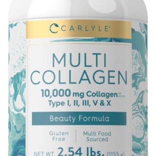 Carlyle Multi Collagen Powder 40 oz | 10000 mg | Type I, II, III,...