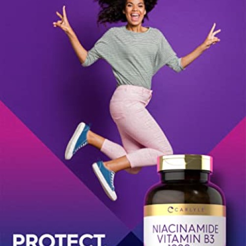 Carlyle Niacinamide Vitamin B3 1000 mg | 400 Capsules | High Pote...