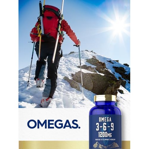 Carlyle Omega 3-6-9 1200mg | 180 Softgel Capsules | Triple Omega ...