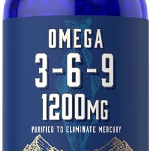 Carlyle Omega 3-6-9 1200mg | 180 Softgel Capsules | Triple Omega ...