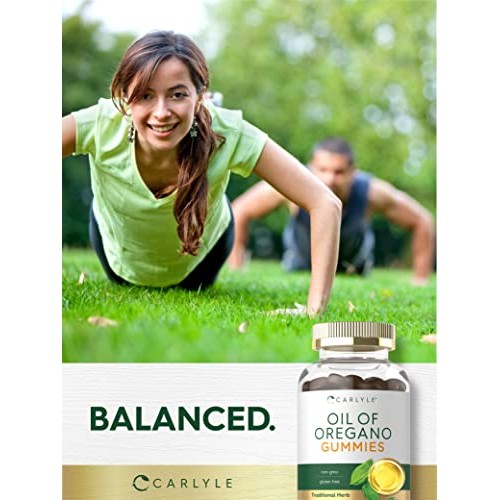 Carlyle Oregano Oil Gummies | 3000mg | 120 Count | Natural Mango ...