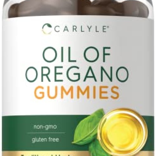 Carlyle Oregano Oil Gummies | 3000mg | 120 Count | Natural Mango ...