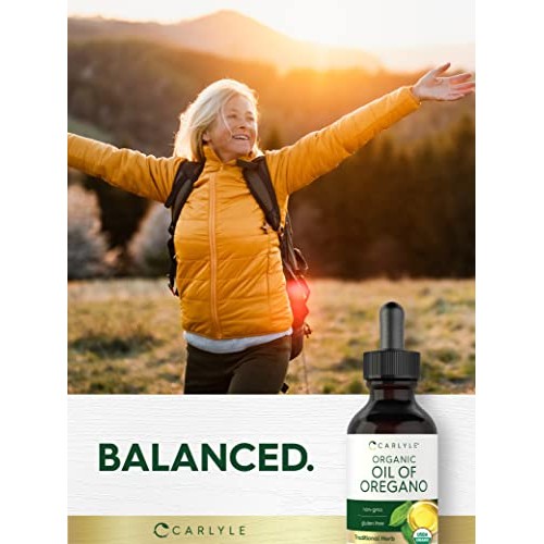 Carlyle Organic Oil of Oregano | 2 fl oz Liquid | Vegan, USDA Cer...