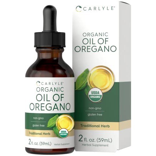 Carlyle Organic Oil of Oregano | 2 fl oz Liquid | Vegan, USDA Cer...