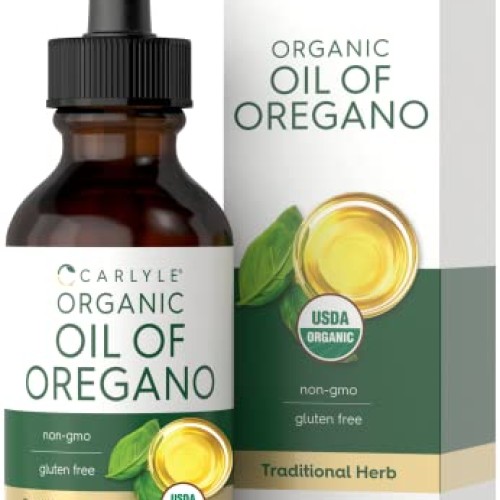 Carlyle Organic Oil of Oregano | 2 fl oz Liquid | Vegan, USDA Cer...