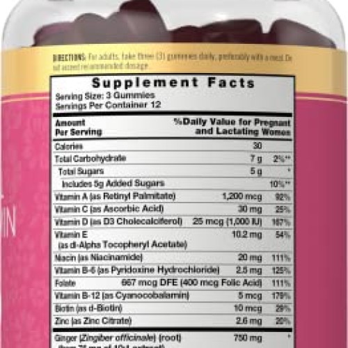 Carlyle Prenatal Vitamin Gummies | 36 Count | with DHA and Folic ...