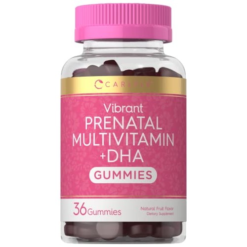 Carlyle Prenatal Vitamin Gummies | 36 Count | with DHA and Folic ...