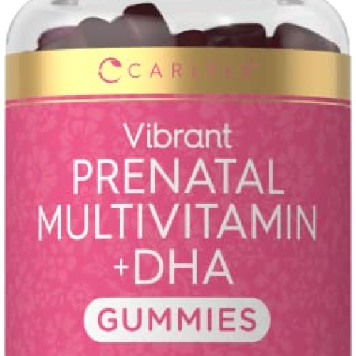 Carlyle Prenatal Vitamin Gummies | 36 Count | with DHA and Folic ...