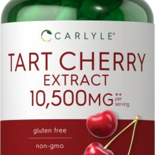 Carlyle Tart Cherry Capsules | 10,500mg | 200 Pills | Max Potency...