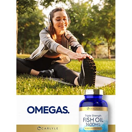 Carlyle Triple Strength Fish Oil | 180 Softgels | Omega 3 Supplem...