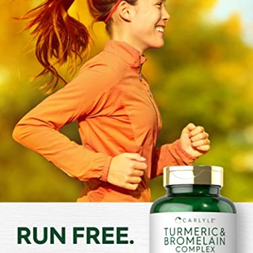 Carlyle Turmeric and Bromelain Supplement 900mg | 180 Capsules | ...