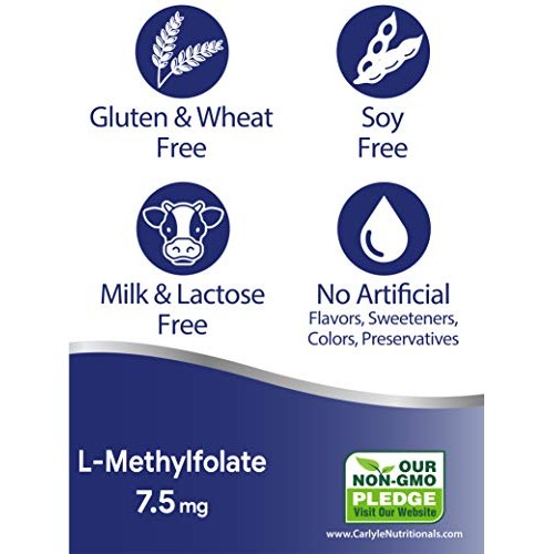 L Methylfolate 7.5 mg | 60 Capsules | Optimized and Activated | N...