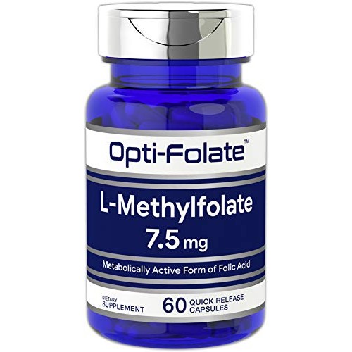 L Methylfolate 7.5 mg | 60 Capsules | Optimized and Activated | N...