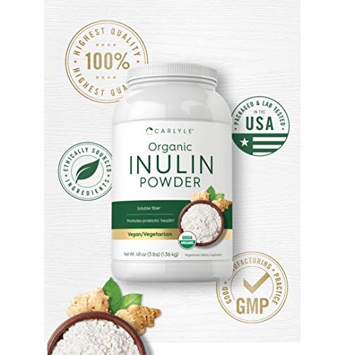 Organic Inulin Powder 48oz | Fiber Supplement | Promotes Probioti...
