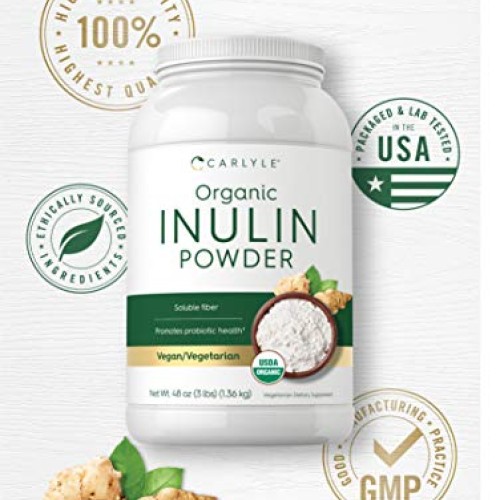 Organic Inulin Powder 48oz | Fiber Supplement | Promotes Probioti...