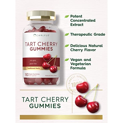 Tart Cherry Gummies | 2000mg | 150 Count | Natural Cherry Flavor ...