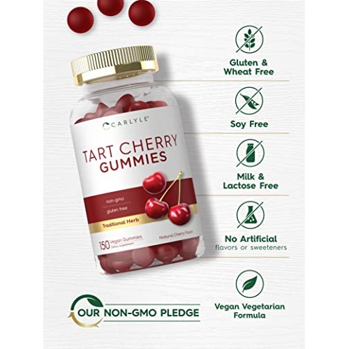 Tart Cherry Gummies | 2000mg | 150 Count | Natural Cherry Flavor ...