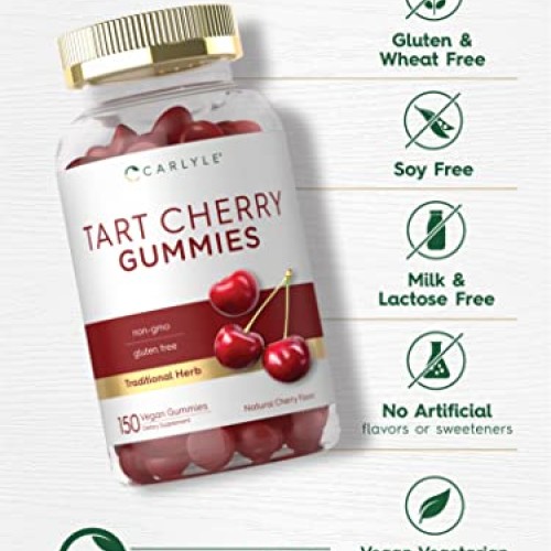 Tart Cherry Gummies | 2000mg | 150 Count | Natural Cherry Flavor ...
