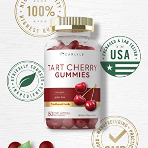 Tart Cherry Gummies | 2000mg | 150 Count | Natural Cherry Flavor ...