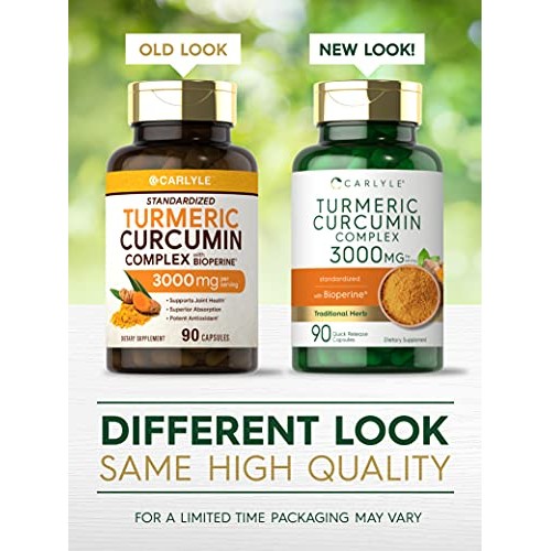 Turmeric Curcumin with Bioperine | 3000 mg | 90 Powder Capsules |...