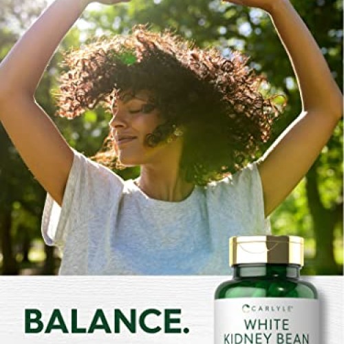 White Kidney Bean Carb Blocker | 6000mg | 200 Count | Non-GMO & G...