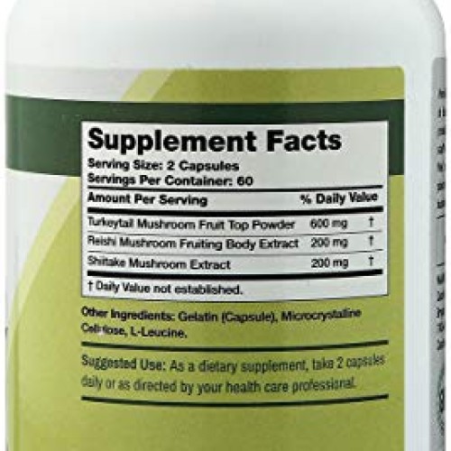 Cash and Finn - Viral-E Multi Mushroom Capsules Immune System Sup...