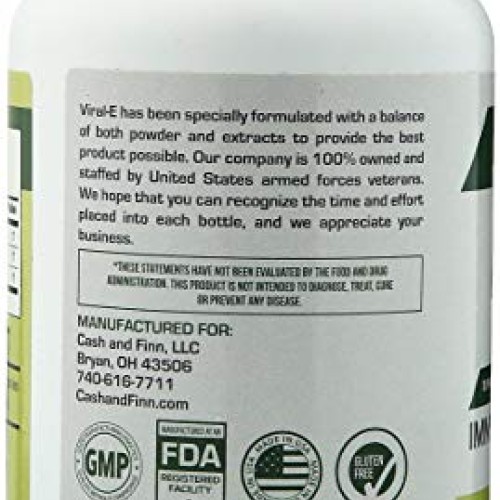 Cash and Finn - Viral-E Multi Mushroom Capsules Immune System Sup...