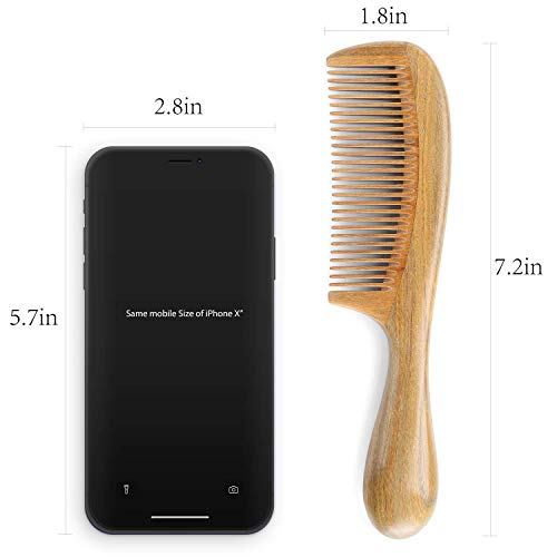 CASTELBELBO Wooden Comb Hair Combs Sandalwood Hair Combs - Anti-S...