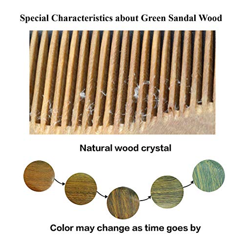 CASTELBELBO Wooden Comb Hair Combs Sandalwood Hair Combs - Anti-S...