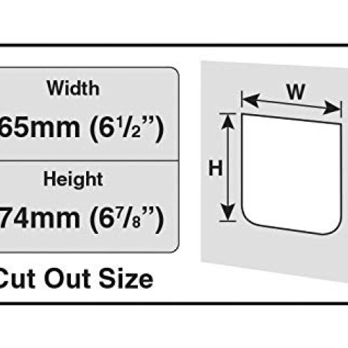 Cat Mate 4 Way Locking Cat Flap with Door Liner, White