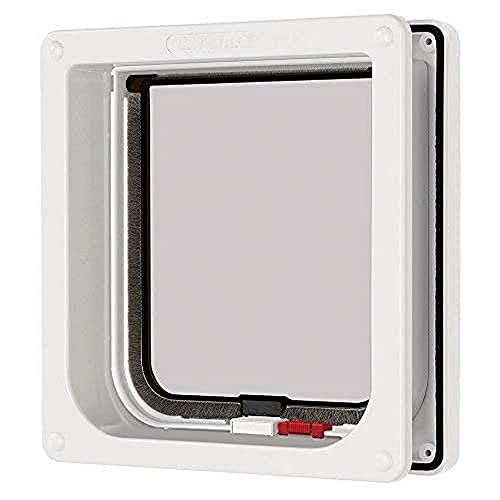 Cat Mate Lockable Cat Flap with Door Liner, White