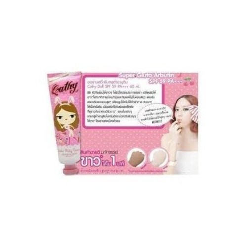 BB Cream Cathy Doll Aura Body Cream Super Gluta Arbutin SPF 59 Pa...