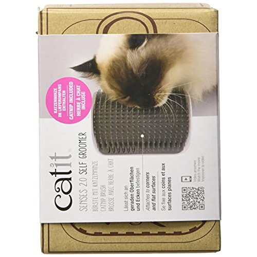 Catit Senses 2.0 Self Groomer Cat Brush, Interactive Cat Toy