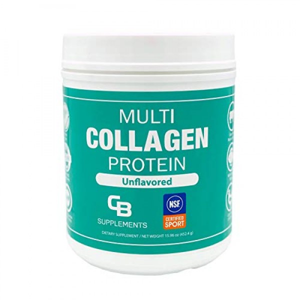 CB Supplements NSF Certified for Sport Multi Collagen Protein Pow...