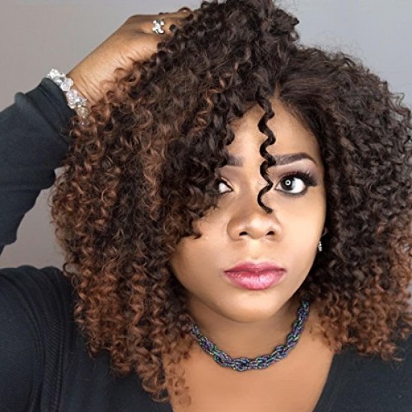 Cbwigs Heat Resistant Fiber Hair Afro Kinky Curly Synthetic Lace ...