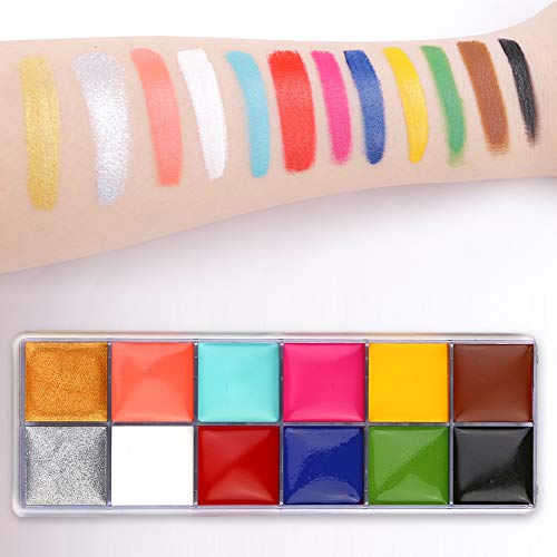 CCbeauty Professional Face Paint Oil 12 Colors Halloween Body Art...