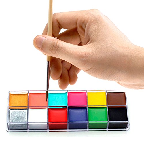 CCbeauty Professional Face Paint Oil 12 Colors Halloween Body Art...