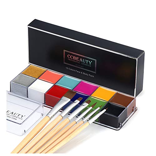 CCbeauty Professional Face Paint Oil 12 Colors Halloween Body Art...