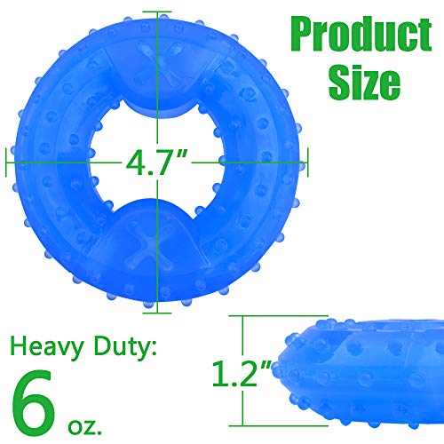Dog Cooling Toy Puppy Teething Ring Freeze Dogs Chew Toy for Summ...