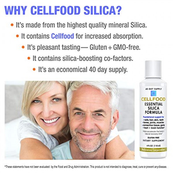 Cellfood Essential Silica Anti-Aging Formula, 4 fl oz, 2 Pack - S...
