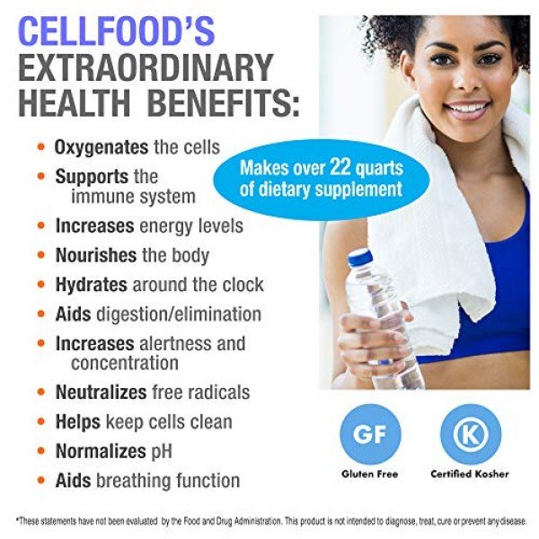 Cellfood Liquid Concentrate - 1 fl oz, 2 Pack - Oxygen + Nutrient...
